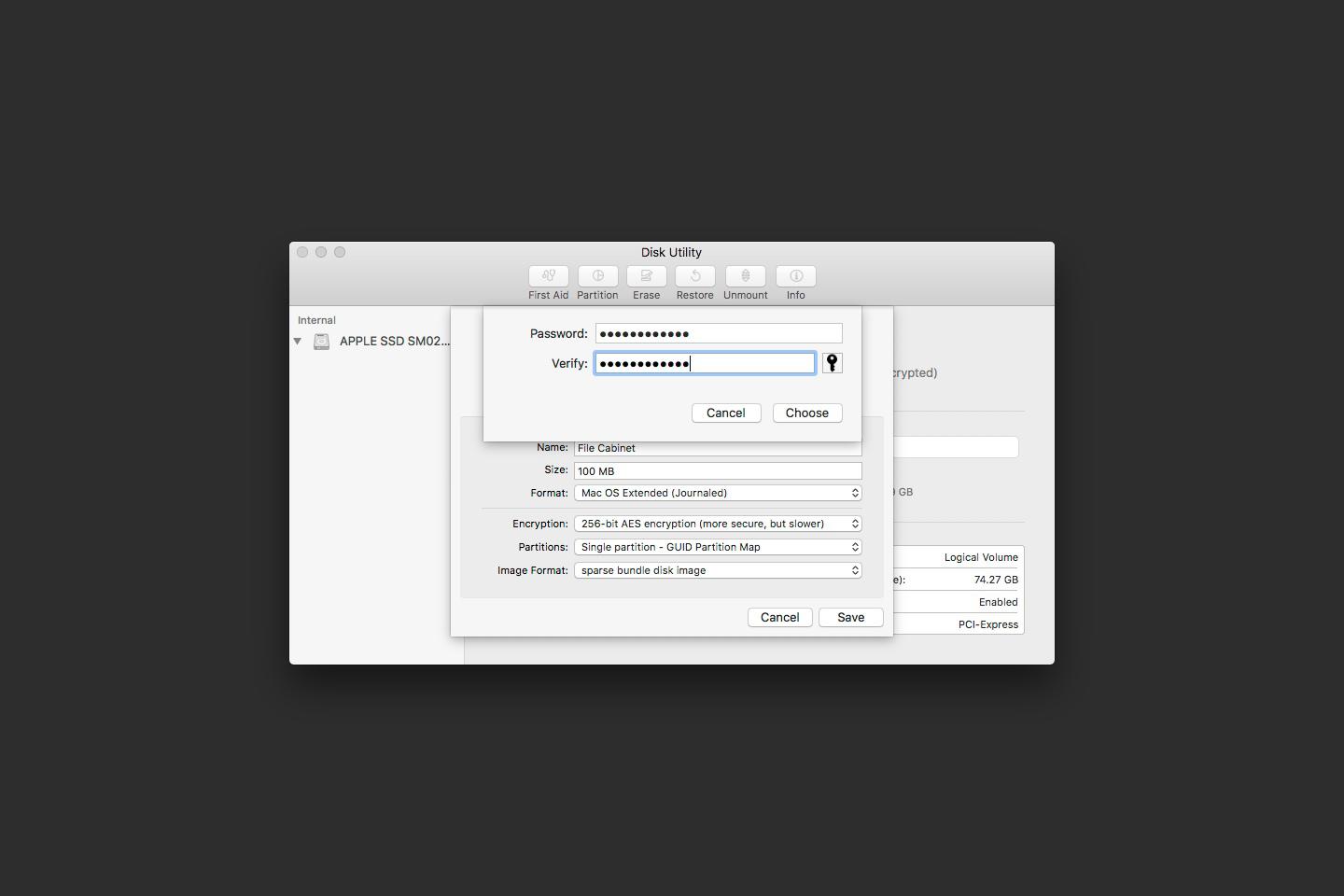 encryption password Choosing encryption password