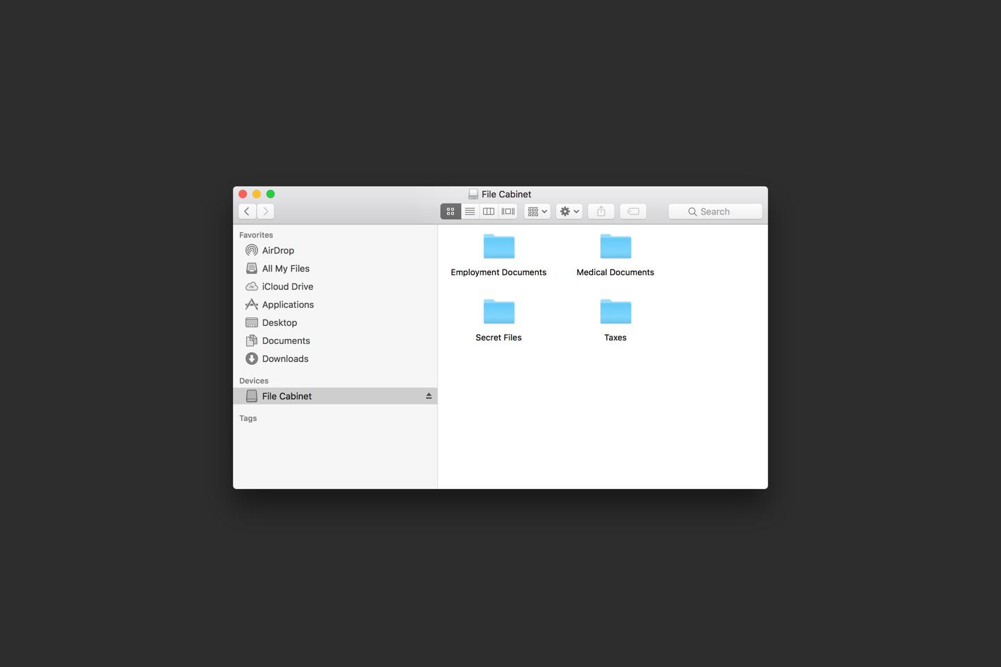 mounted disk image Disk Image mounted