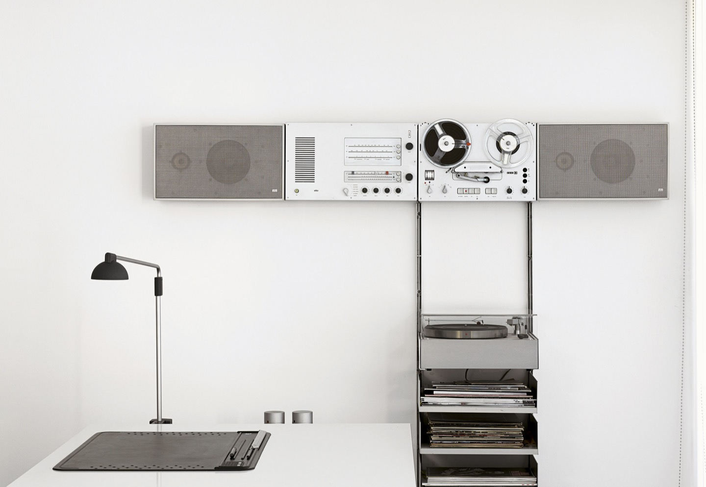 Dieter's stereo system and desk Dieter's stereo system and desk