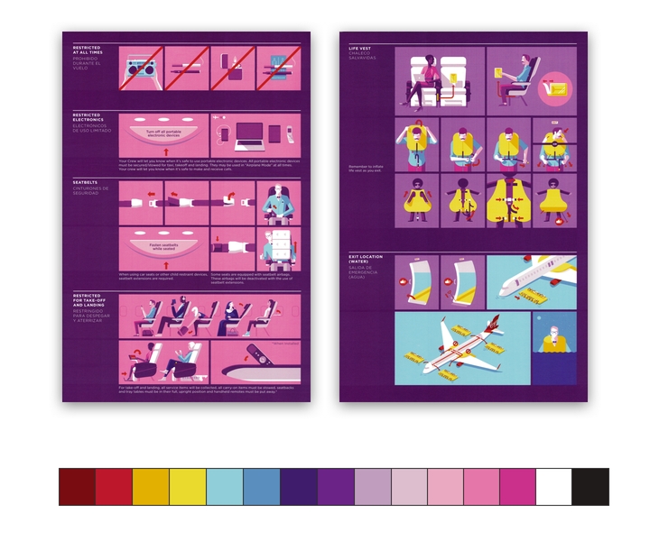 virgin america color comparison